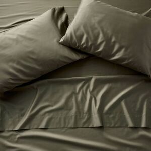 Casaluna - Full 600 Thread Count Sateen Sheet Set Olive Green Olive Green
